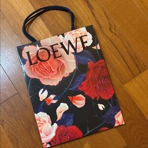 Loewe Black and Red Floral Women's Bag
